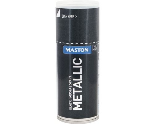 Maston Sprühlack Metallic schwarz 150 ml