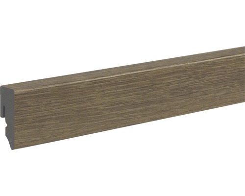 SKANDOR Sockelleiste PVC KU48L Eiche graubraun 15x38,5x2400 mm HORNBACH