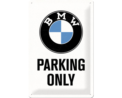 Blechschild BMW Parking Only 20x30 cm