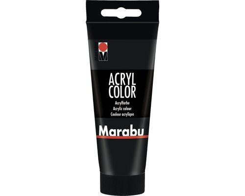 Marabu Künstler- Acrylfarbe Acryl Color 073 schwarz 100 ml