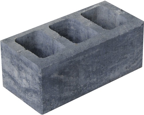 Pierre de construction en brique pleine Eleganca mélange gris anthracite 40x20x16,5 cm